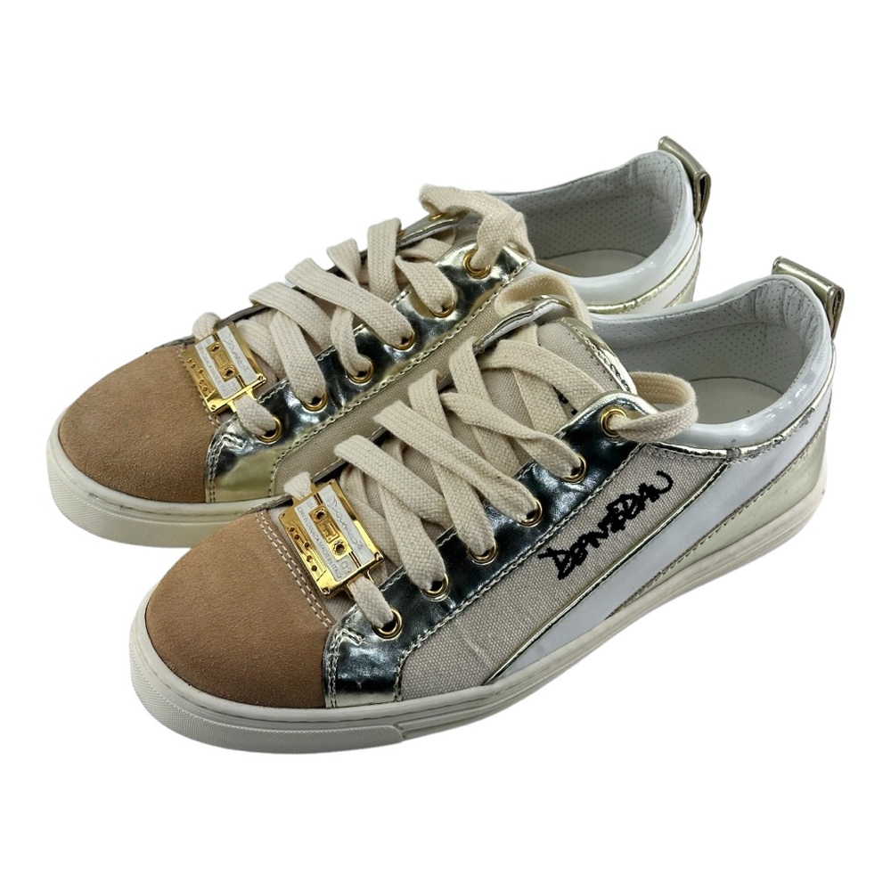 Dsquared2 Sneakers Donna Vernice Oro S10 K020 VO25 74 Size 37.5|6.5